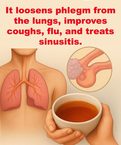 Removes trapped phlegm and mucus…note in the first-comment