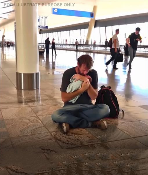 Meredith, 82, assists a widower who is denied the opportunity to board a plane with his newborn child.