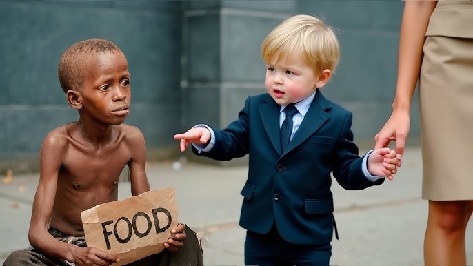 “He’s my brother!” – Said the little boy to his millionaire mother when he saw the boy on the street