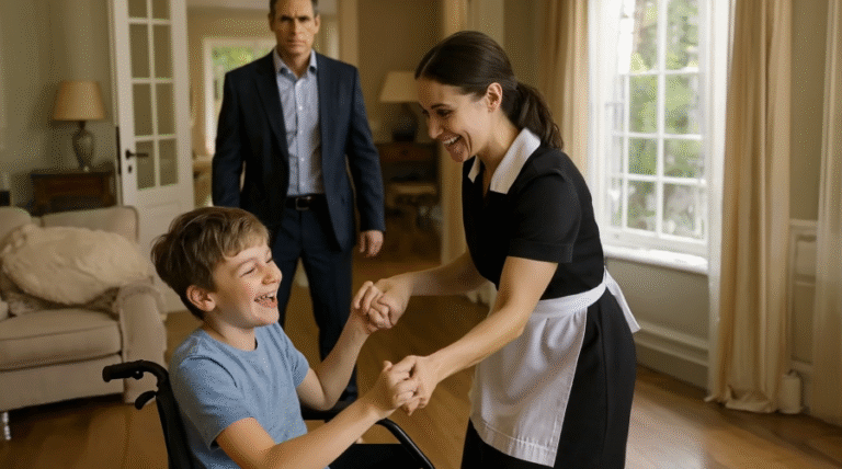 The Billionaire Found the Maid Dancing with His Paralyzed Son—And What Happened Next Moved Everyone to Tears