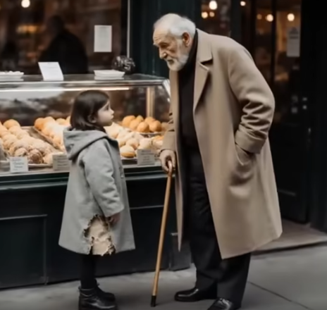 “An Elderly Millionaire Asked a Hungry Little Girl if She Wanted to Be His Granddaughter.”