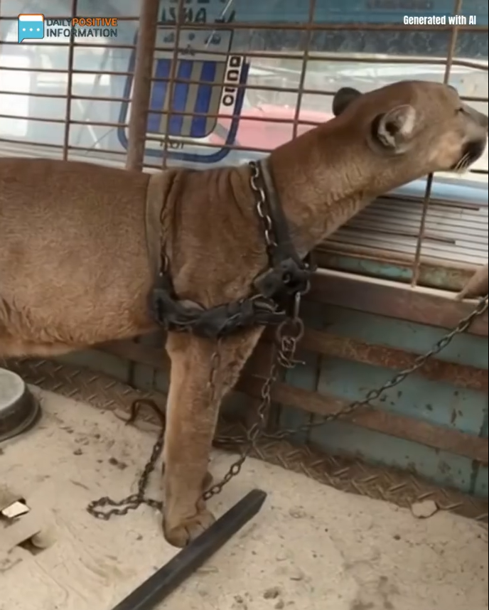 Circus Lion Chained To Truck For 20 Years Takes First Steps To Freedom